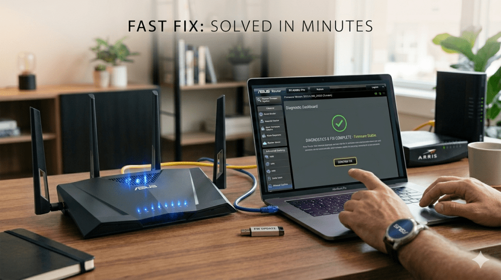 ASUS Router Blinking Blue Light? Here’s What It Means & How to&nbsp;Fix